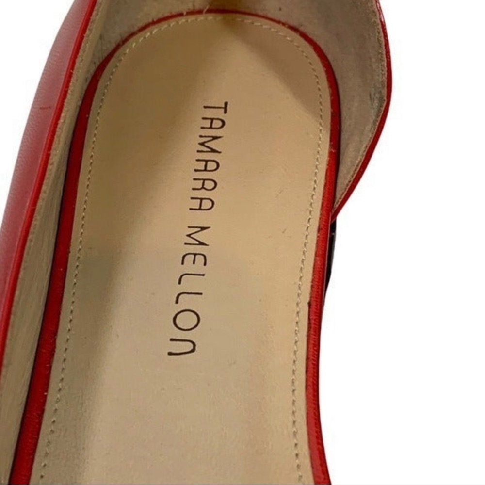 NEW Tamara Mellon Capretto Flats Red Size EU42/US12. - Picture 9 of 10